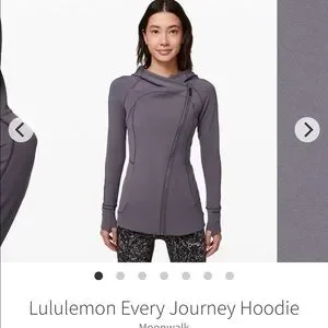 lululemon athletica Tops Lululemon Every Journey Hoodie In Moonwalk Poshmark